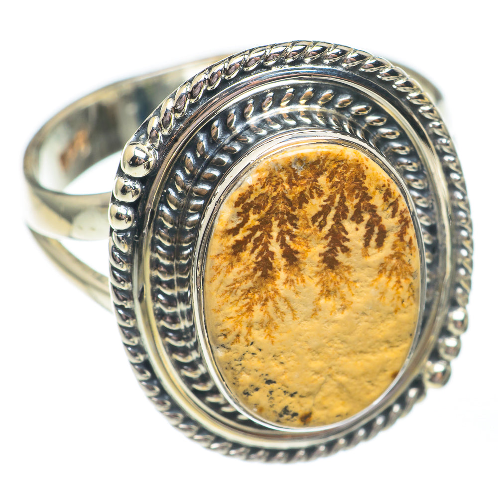 Germany Psilomelane Dendrite Rings handcrafted by Anasilvercos - RING67774