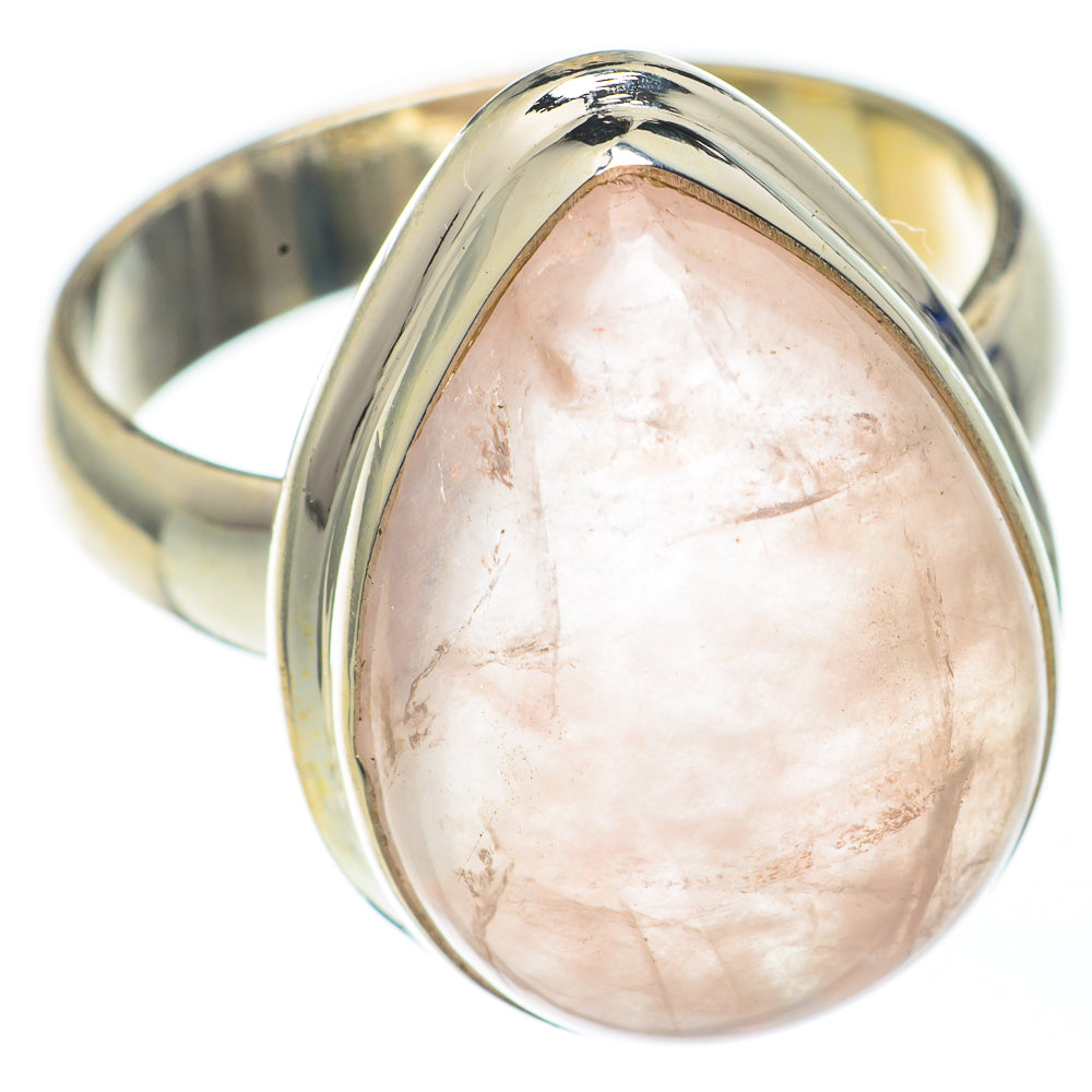 Rose Quartz Rings handcrafted by Anasilvercos - RING67779