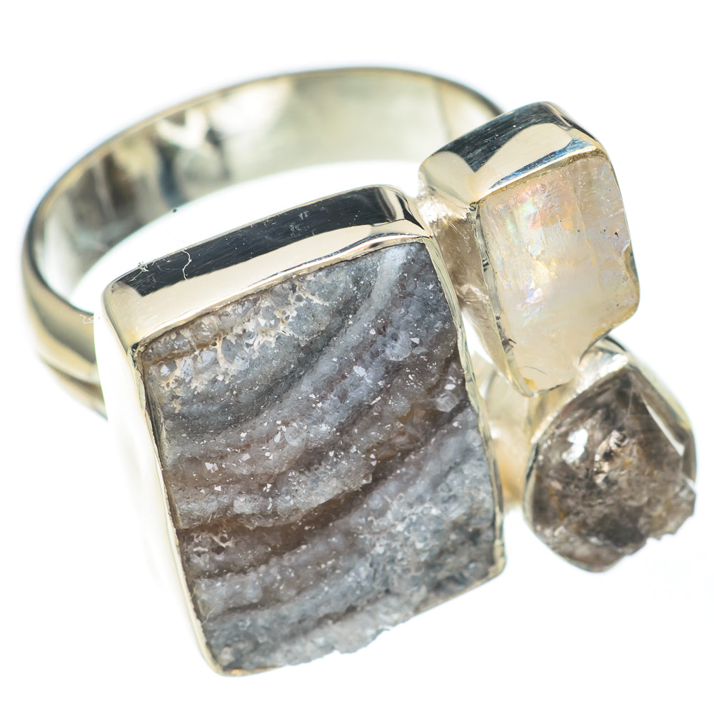 Desert Druzy Rings handcrafted by Anasilvercos - RING67798