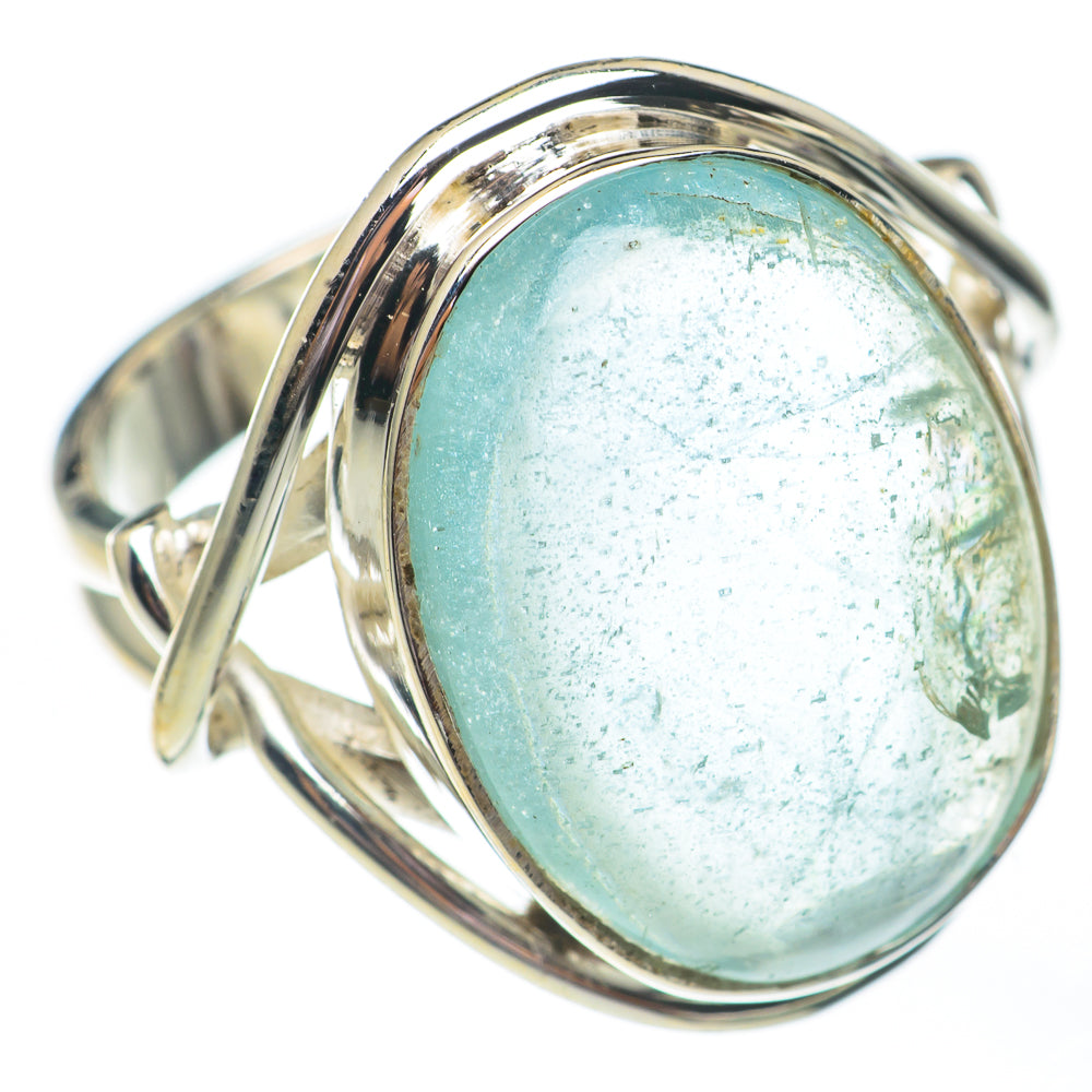 Aqua Chalcedony Rings handcrafted by Anasilvercos - RING67803