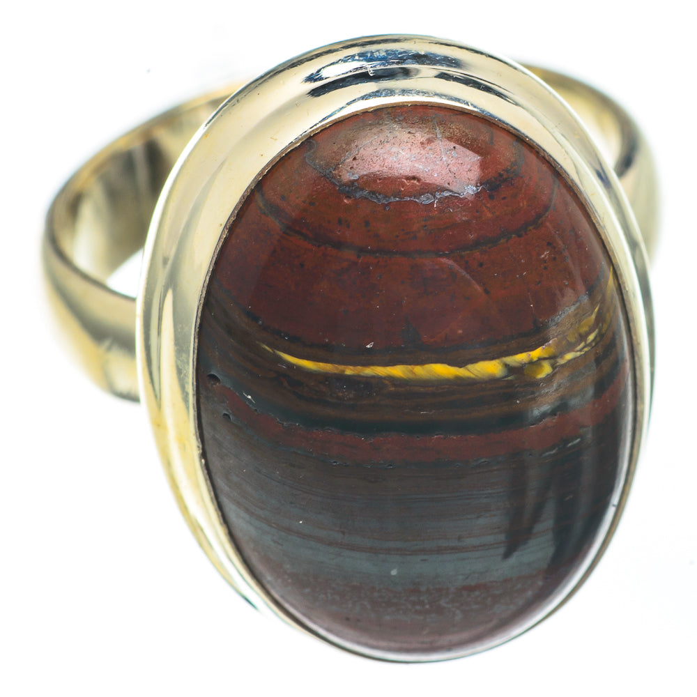 Red Tiger Iron Rings handcrafted by Anasilvercos - RING67811