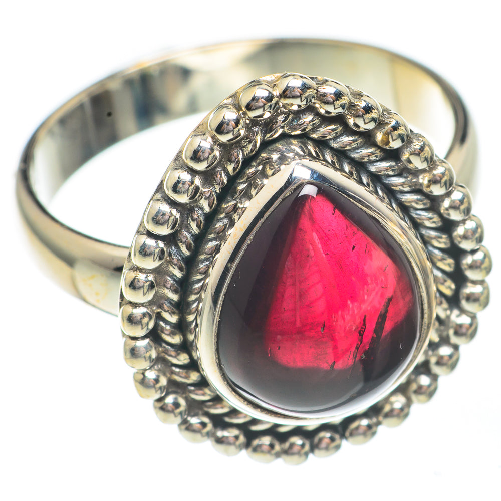 Garnet Rings handcrafted by Anasilvercos - RING67817