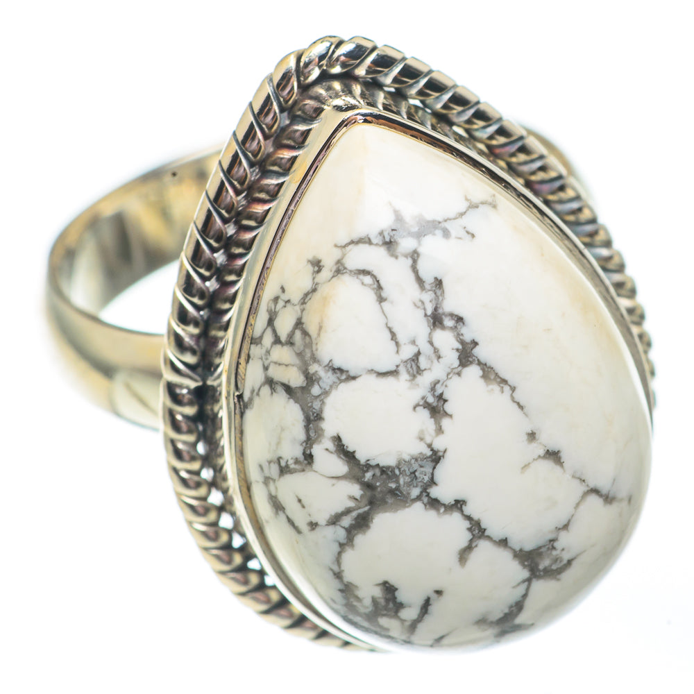 Howlite Rings handcrafted by Anasilvercos - RING67827