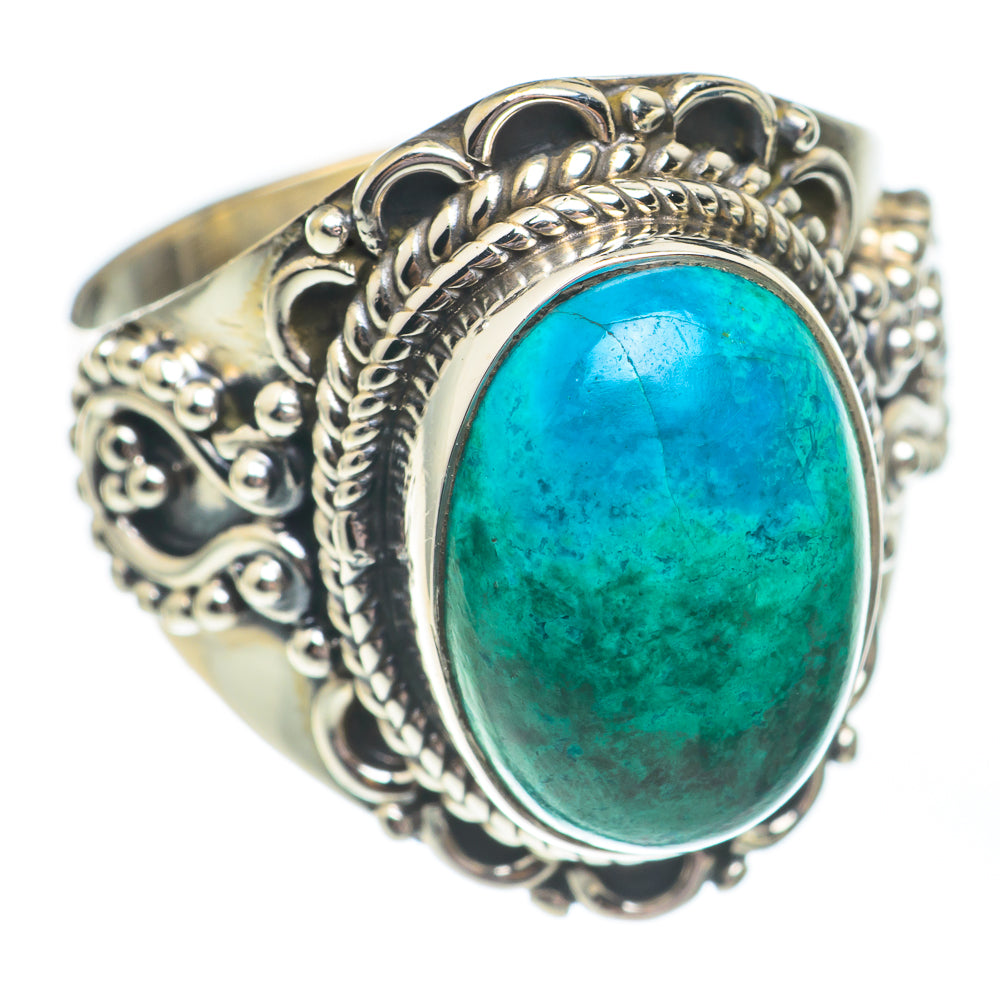 Chrysocolla Rings handcrafted by Anasilvercos - RING67831