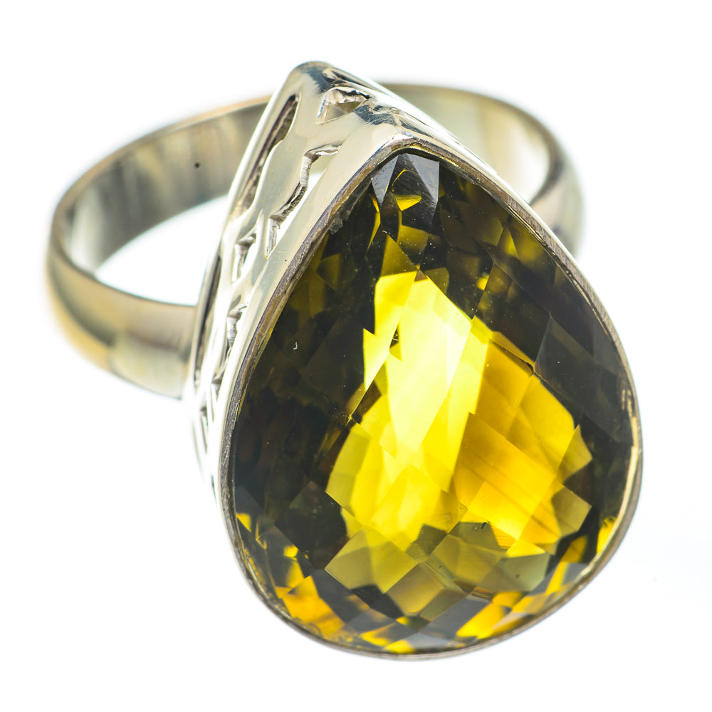 Olive Quartz Rings handcrafted by Anasilvercos - RING67835