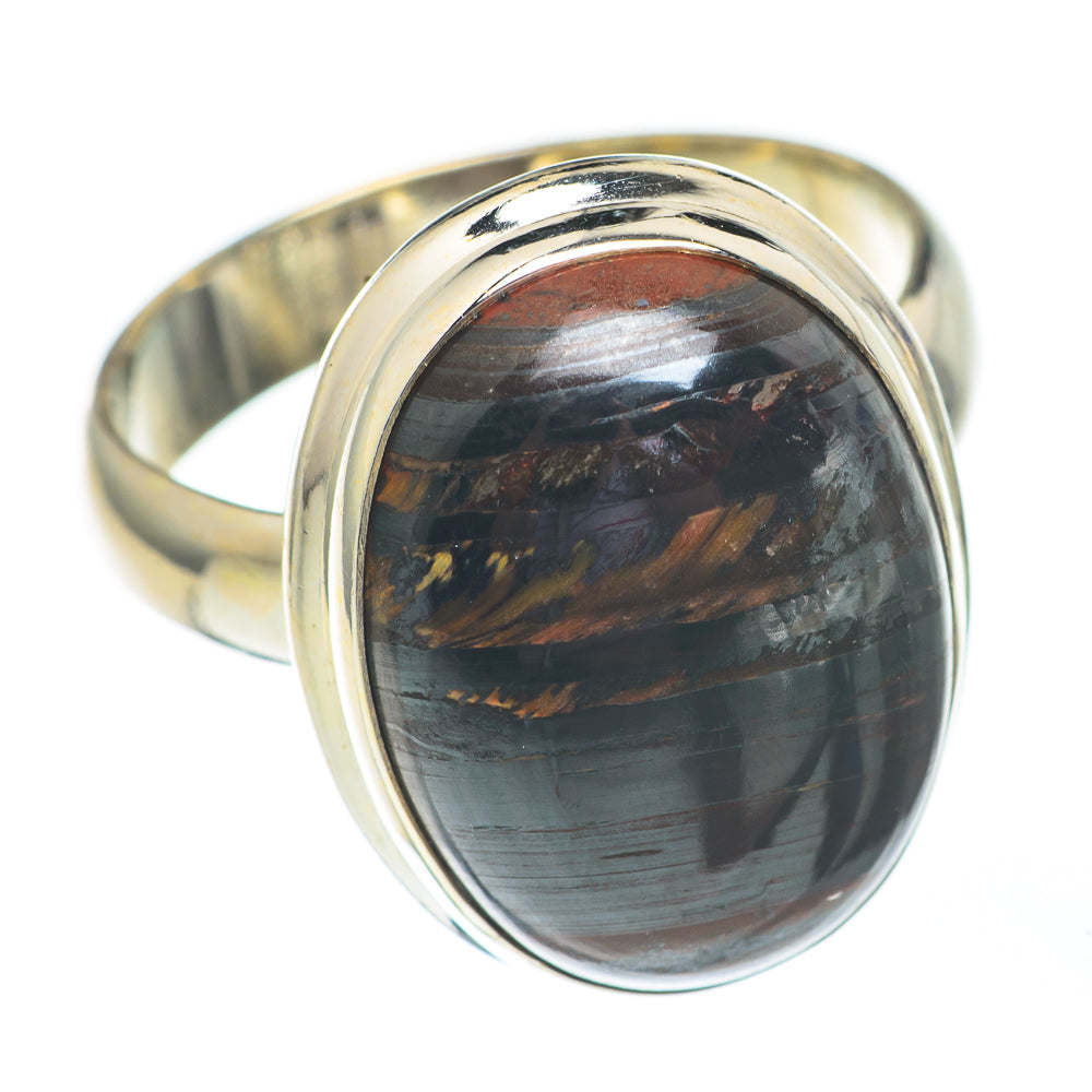 Red Tiger Iron Rings handcrafted by Anasilvercos - RING67846