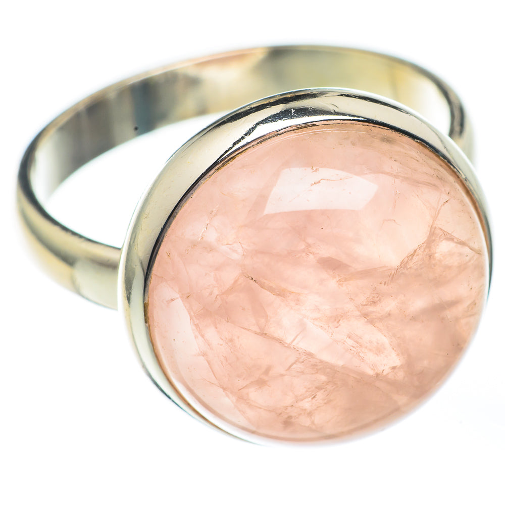 Rose Quartz Rings handcrafted by Anasilvercos - RING67850