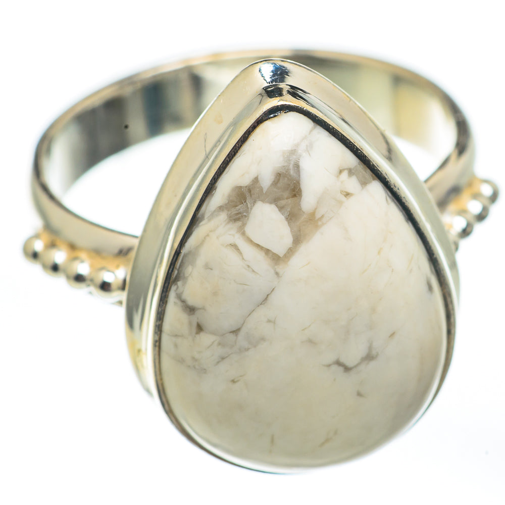 Howlite Rings handcrafted by Anasilvercos - RING67862