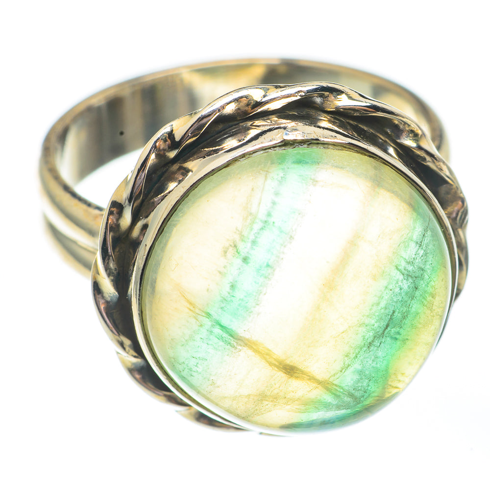 Green Fluorite Rings handcrafted by Anasilvercos - RING67866