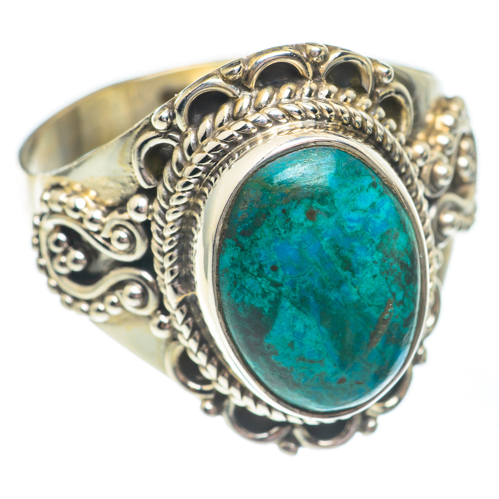 Chrysocolla Rings handcrafted by Anasilvercos - RING67869
