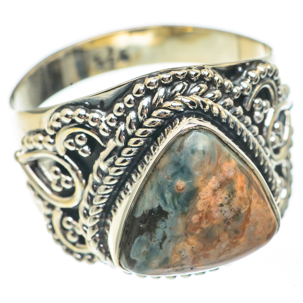Ocean Jasper Rings handcrafted by Anasilvercos - RING67898