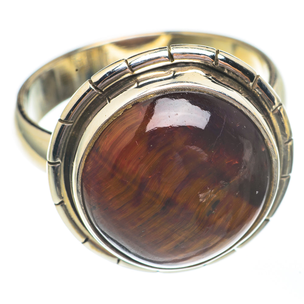 Red Tiger Eye Rings handcrafted by Anasilvercos - RING67910