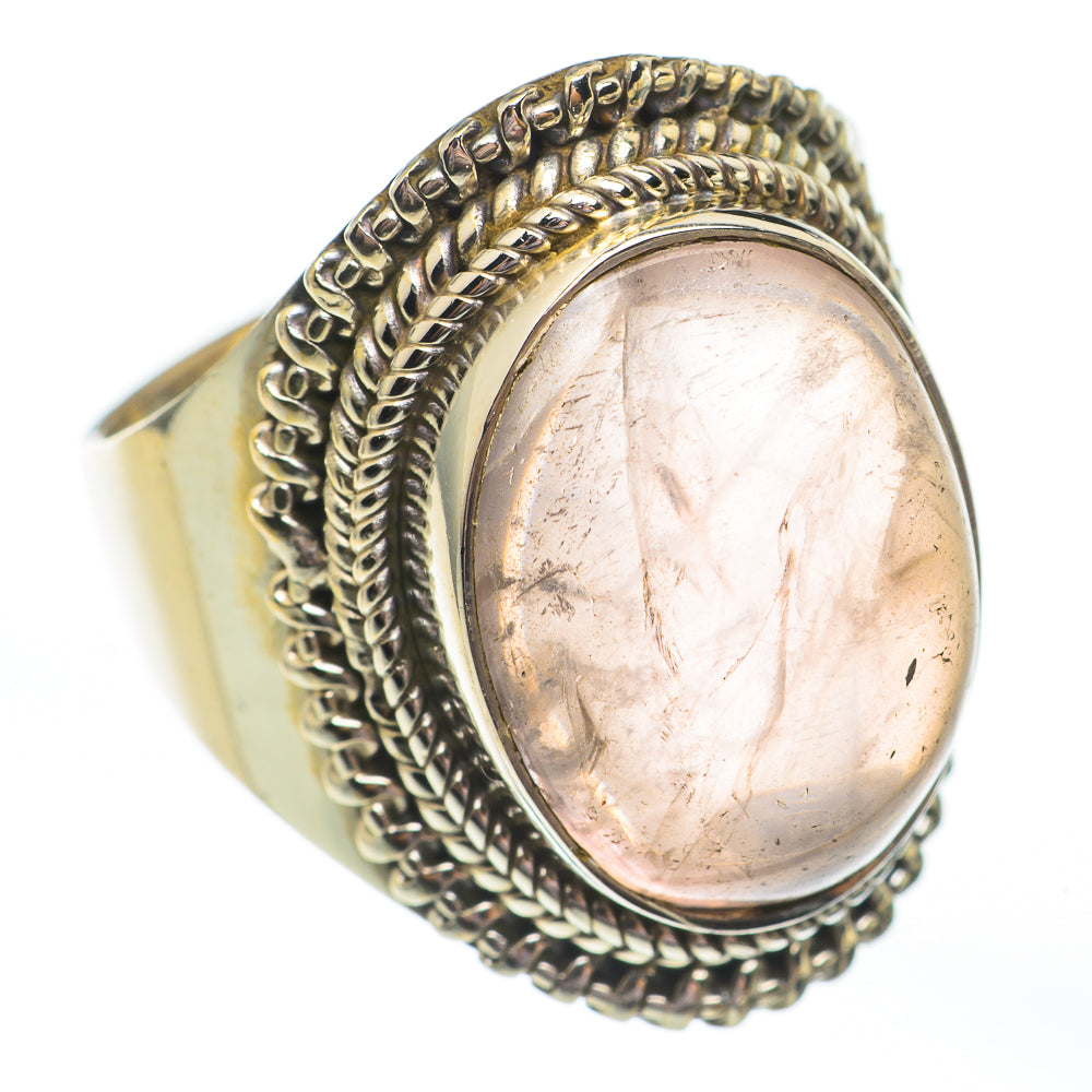 Rose Quartz Rings handcrafted by Anasilvercos - RING67913
