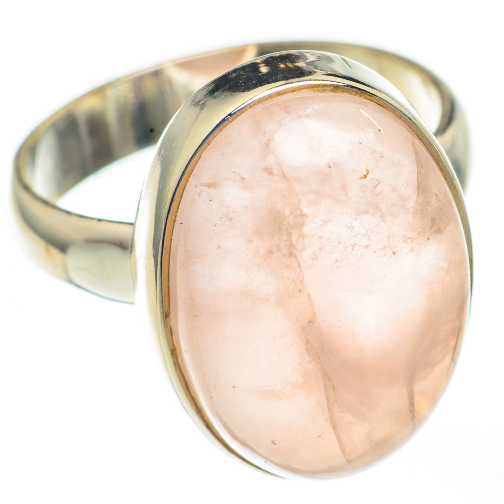 Rose Quartz Rings handcrafted by Anasilvercos - RING67915