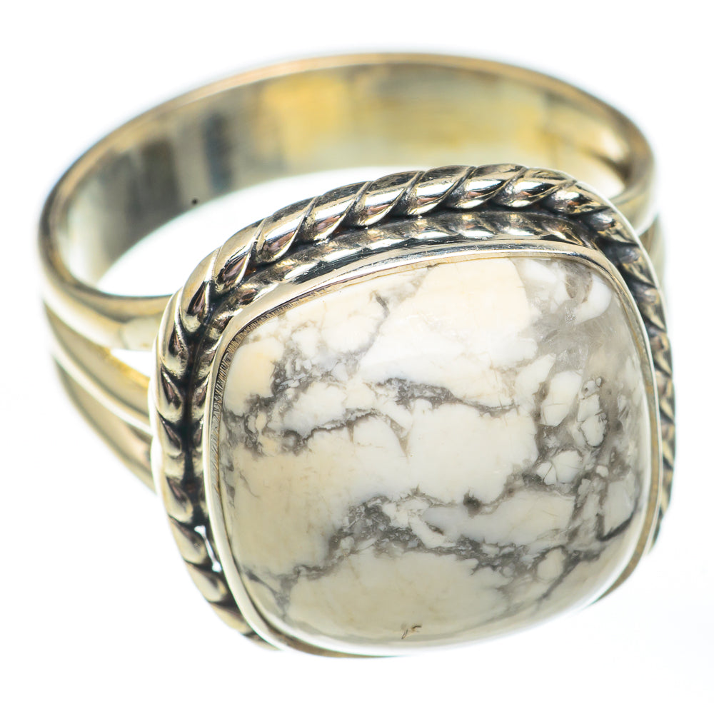 Howlite Rings handcrafted by Anasilvercos - RING67926