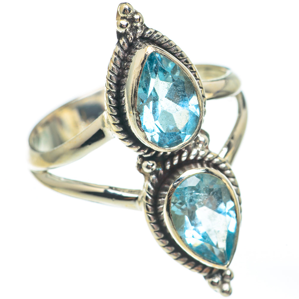 Blue Topaz Rings handcrafted by Anasilvercos - RING67935