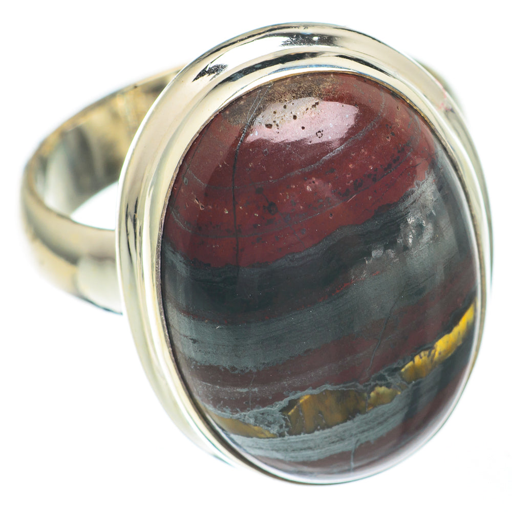 Red Tiger Iron Rings handcrafted by Anasilvercos - RING67940