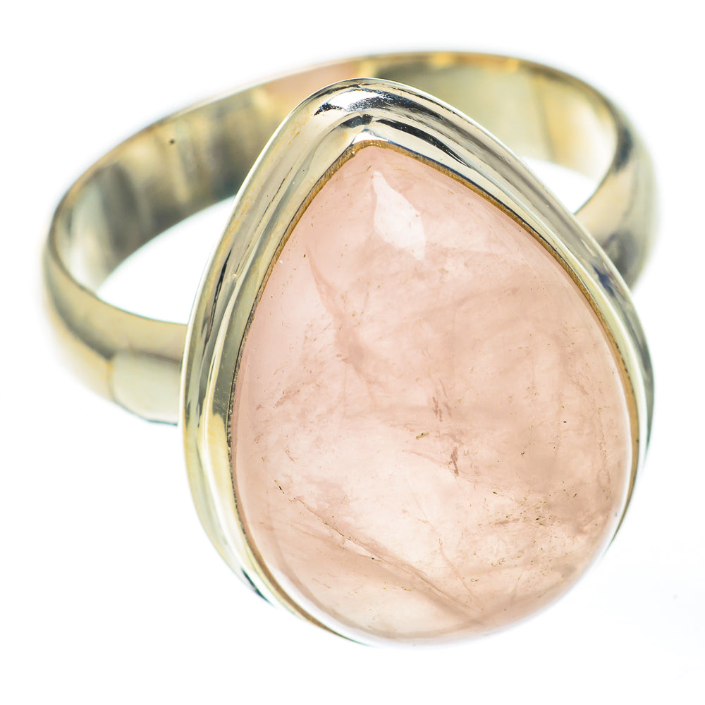Rose Quartz Rings handcrafted by Anasilvercos - RING67975