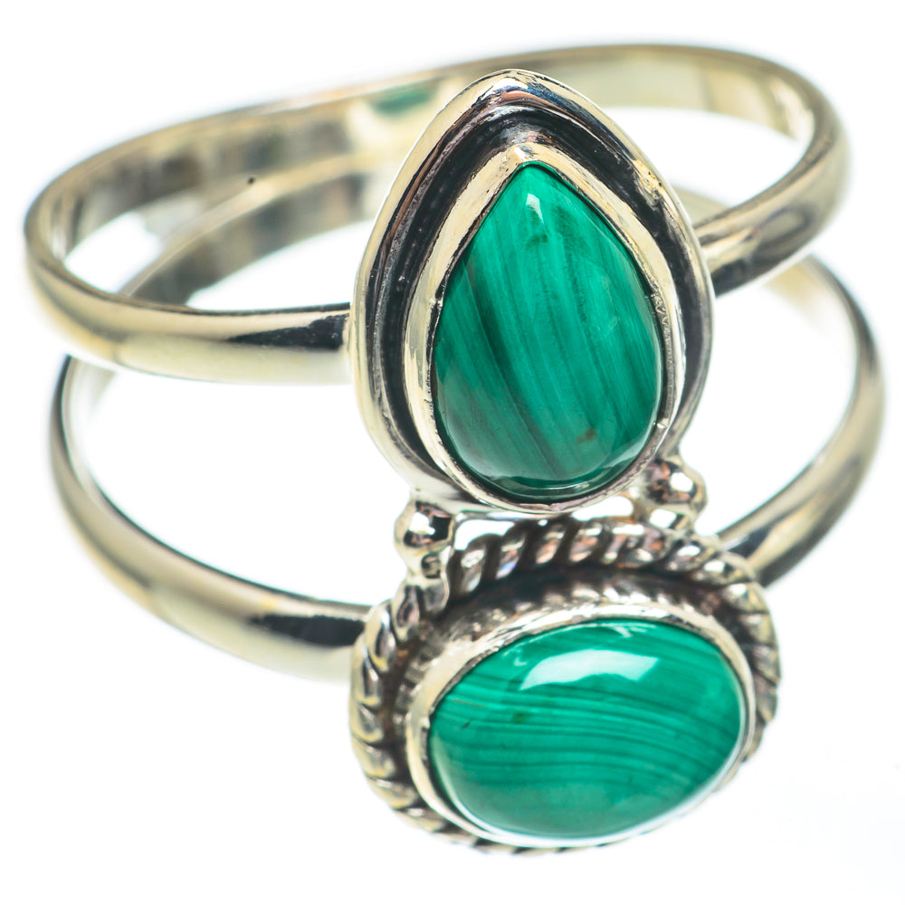 Malachite Rings handcrafted by Anasilvercos - RING67995