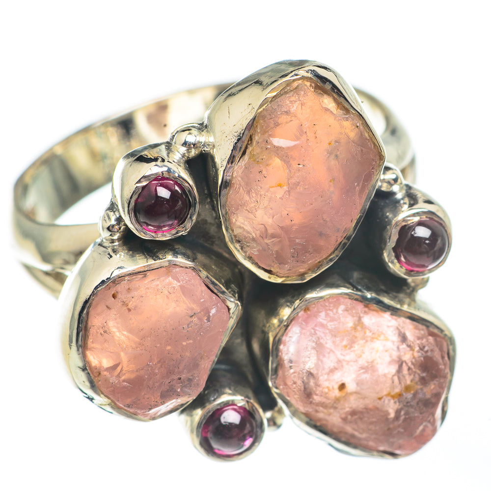 Rose Quartz Rings handcrafted by Anasilvercos - RING68001