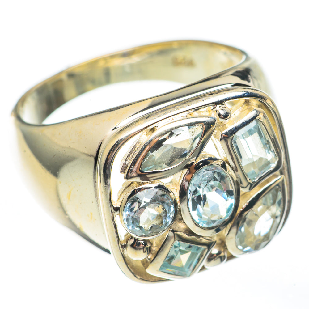 Blue Topaz Rings handcrafted by Anasilvercos - RING68012