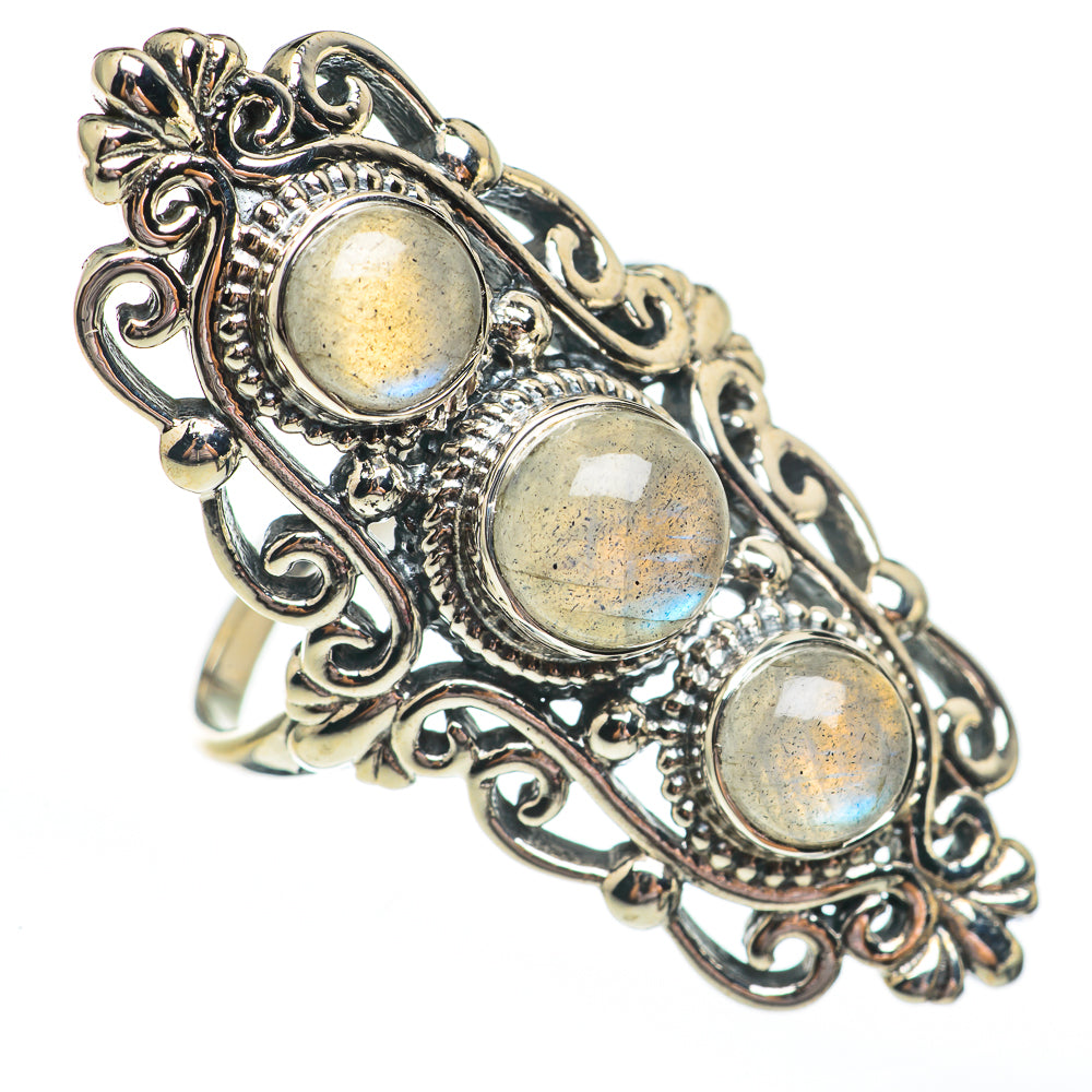 Labradorite Rings handcrafted by Anasilvercos - RING68015