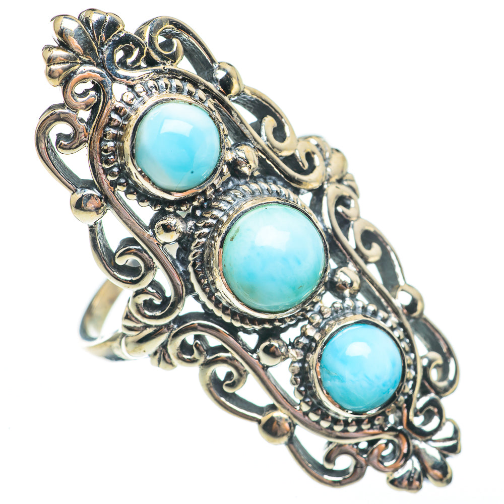 Larimar Rings handcrafted by Anasilvercos - RING68022