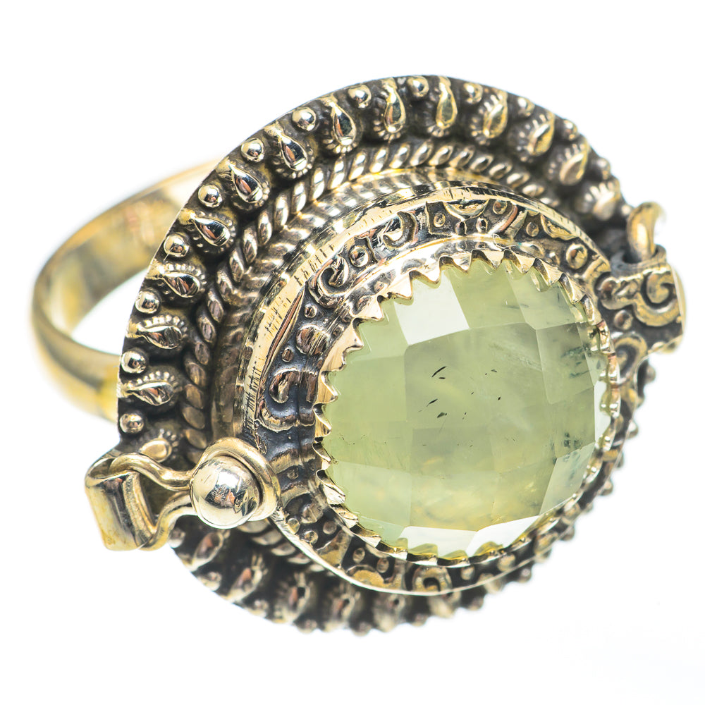 Prehnite Rings handcrafted by Anasilvercos - RING68025