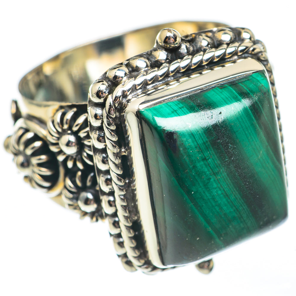Malachite Rings handcrafted by Anasilvercos - RING68026