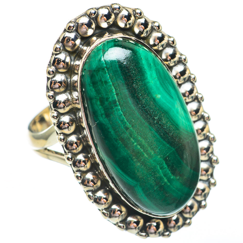 Malachite Rings handcrafted by Anasilvercos - RING68027