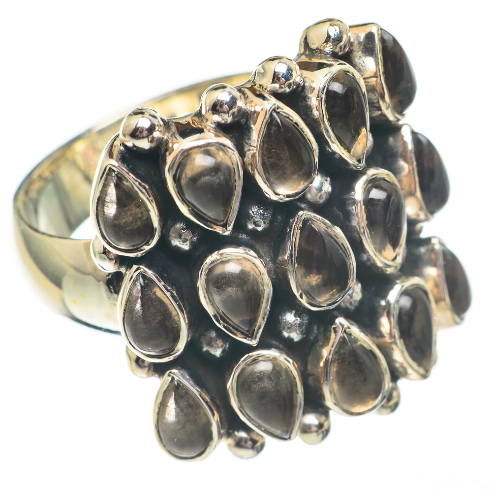 Smoky Quartz Rings handcrafted by Anasilvercos - RING68028