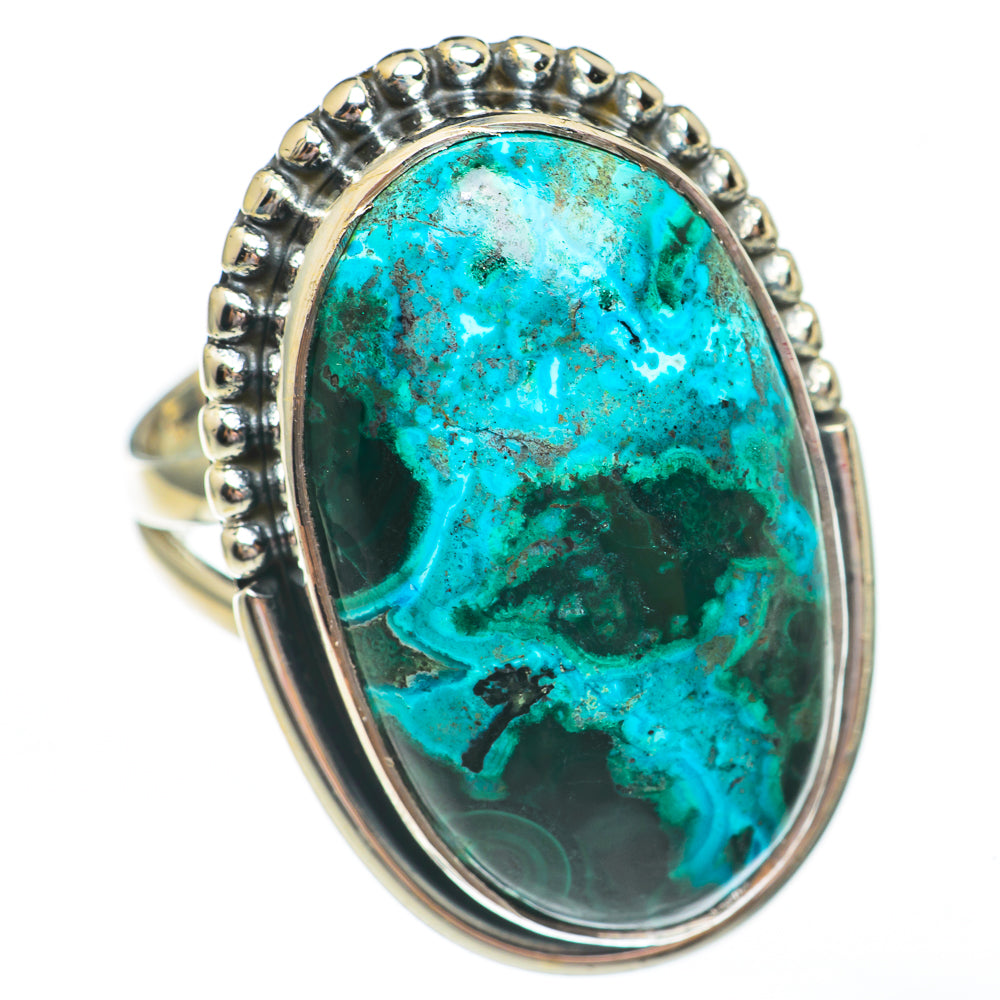 Chrysocolla Rings handcrafted by Anasilvercos - RING68048