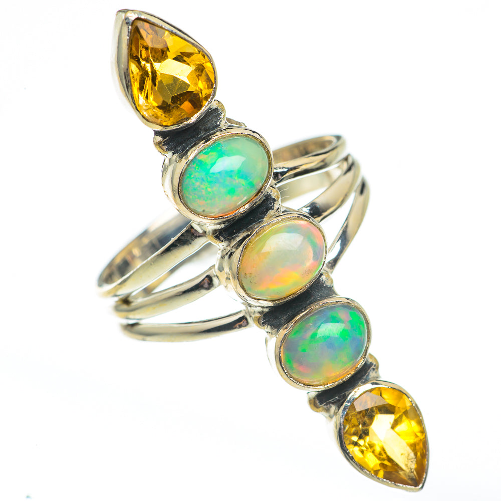 Ethiopian Opal Rings handcrafted by Anasilvercos - RING68050