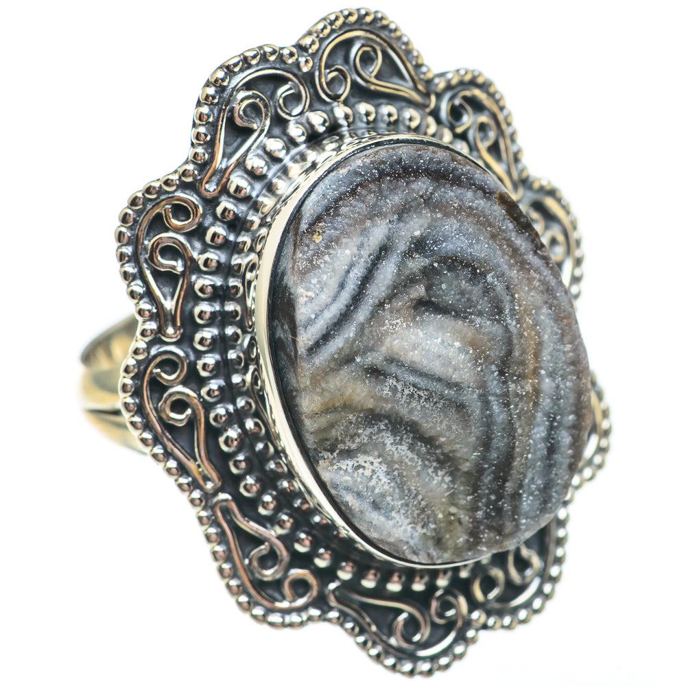 Desert Druzy Rings handcrafted by Anasilvercos - RING68052