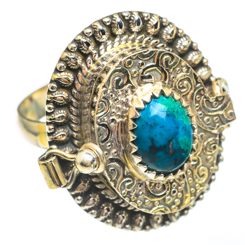 Chrysocolla Rings handcrafted by Anasilvercos - RING68055