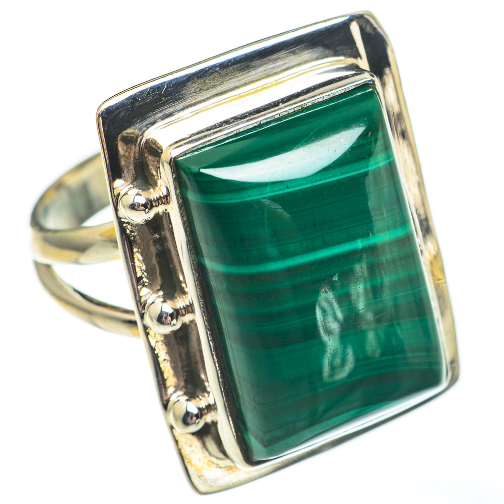 Malachite Rings handcrafted by Anasilvercos - RING68061