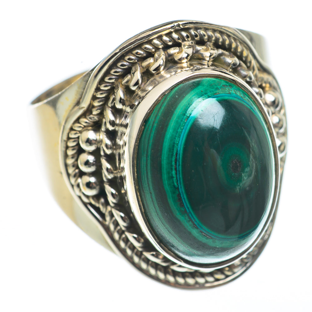 Malachite Rings handcrafted by Anasilvercos - RING68082