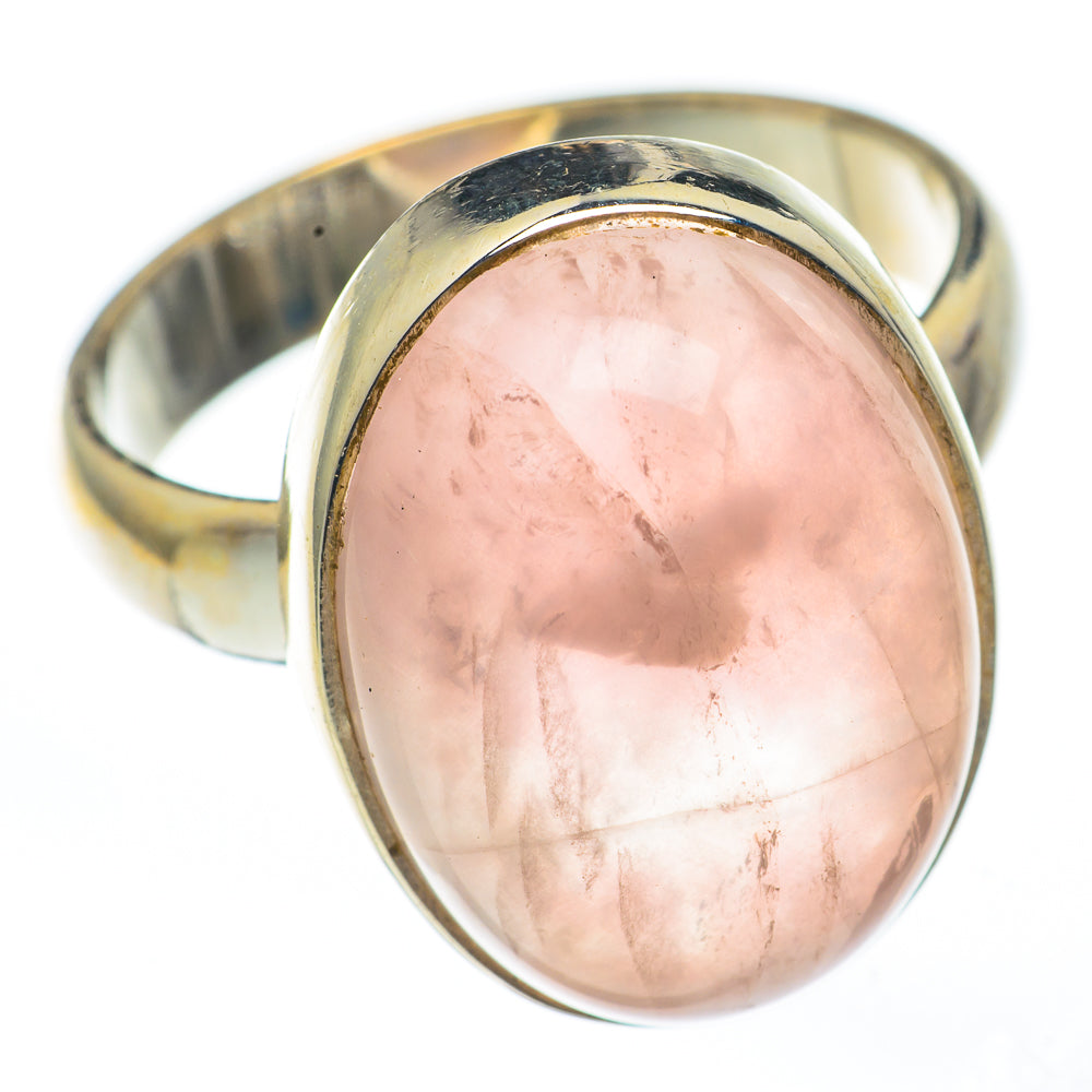 Rose Quartz Rings handcrafted by Anasilvercos - RING68090