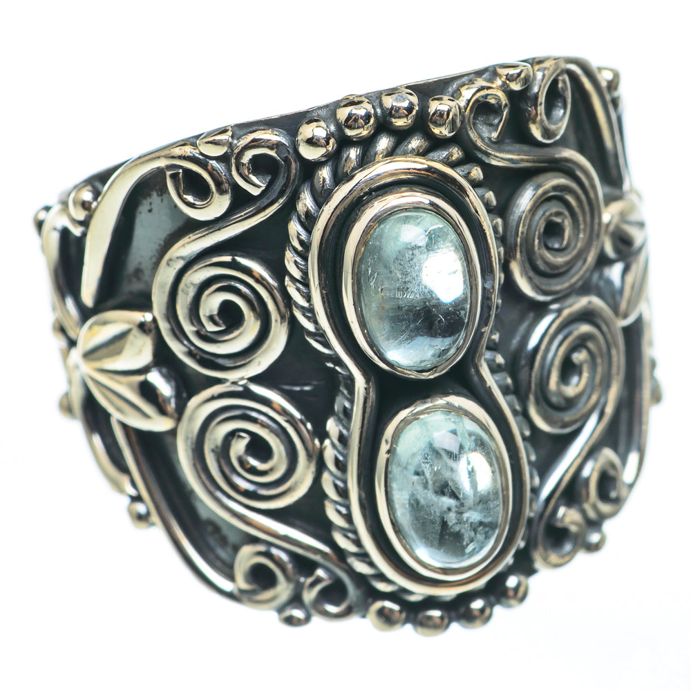 Aquamarine Rings handcrafted by Anasilvercos - RING68111