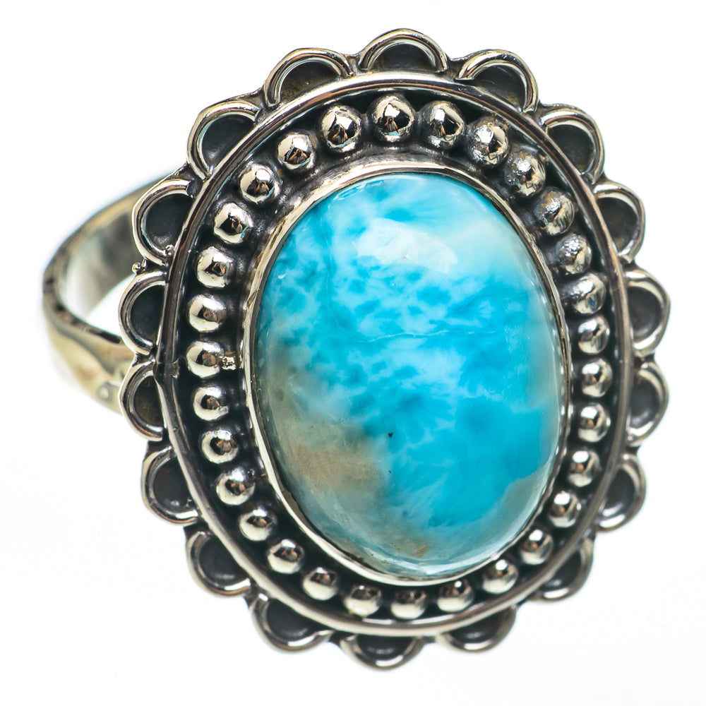 Larimar Rings handcrafted by Anasilvercos - RING68115