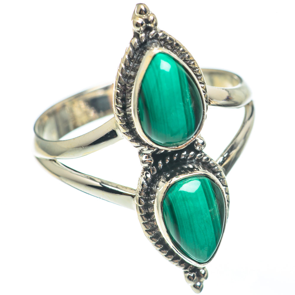 Malachite Rings handcrafted by Anasilvercos - RING68118