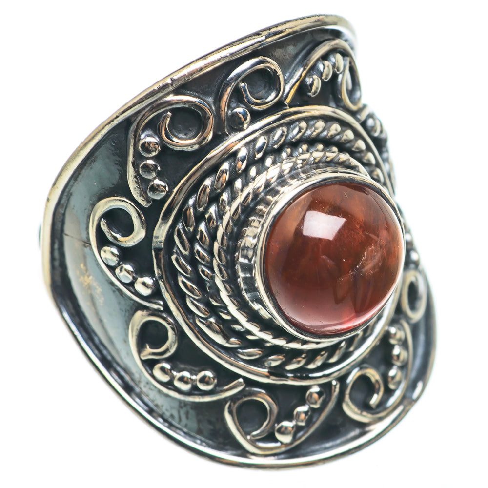 Garnet Rings handcrafted by Anasilvercos - RING68122