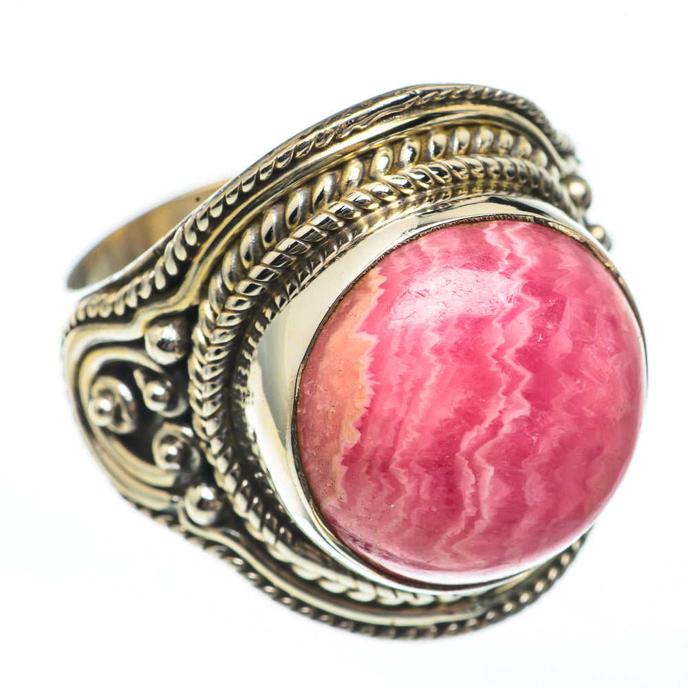 Rhodochrosite Rings handcrafted by Anasilvercos - RING68123