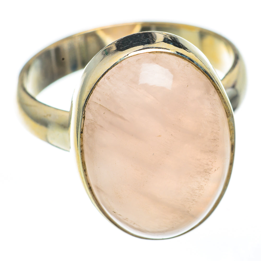 Rose Quartz Rings handcrafted by Anasilvercos - RING68124