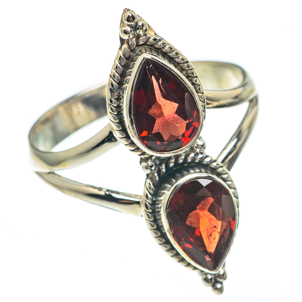 Garnet Rings handcrafted by Anasilvercos - RING68160