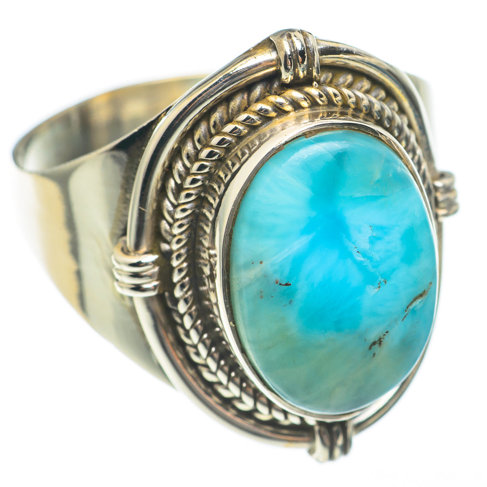 Larimar Rings handcrafted by Anasilvercos - RING68176
