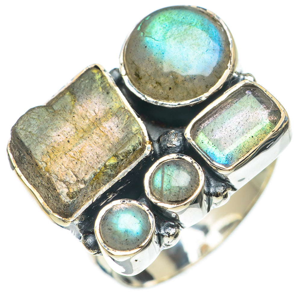Labradorite Rings handcrafted by Anasilvercos - RING68181