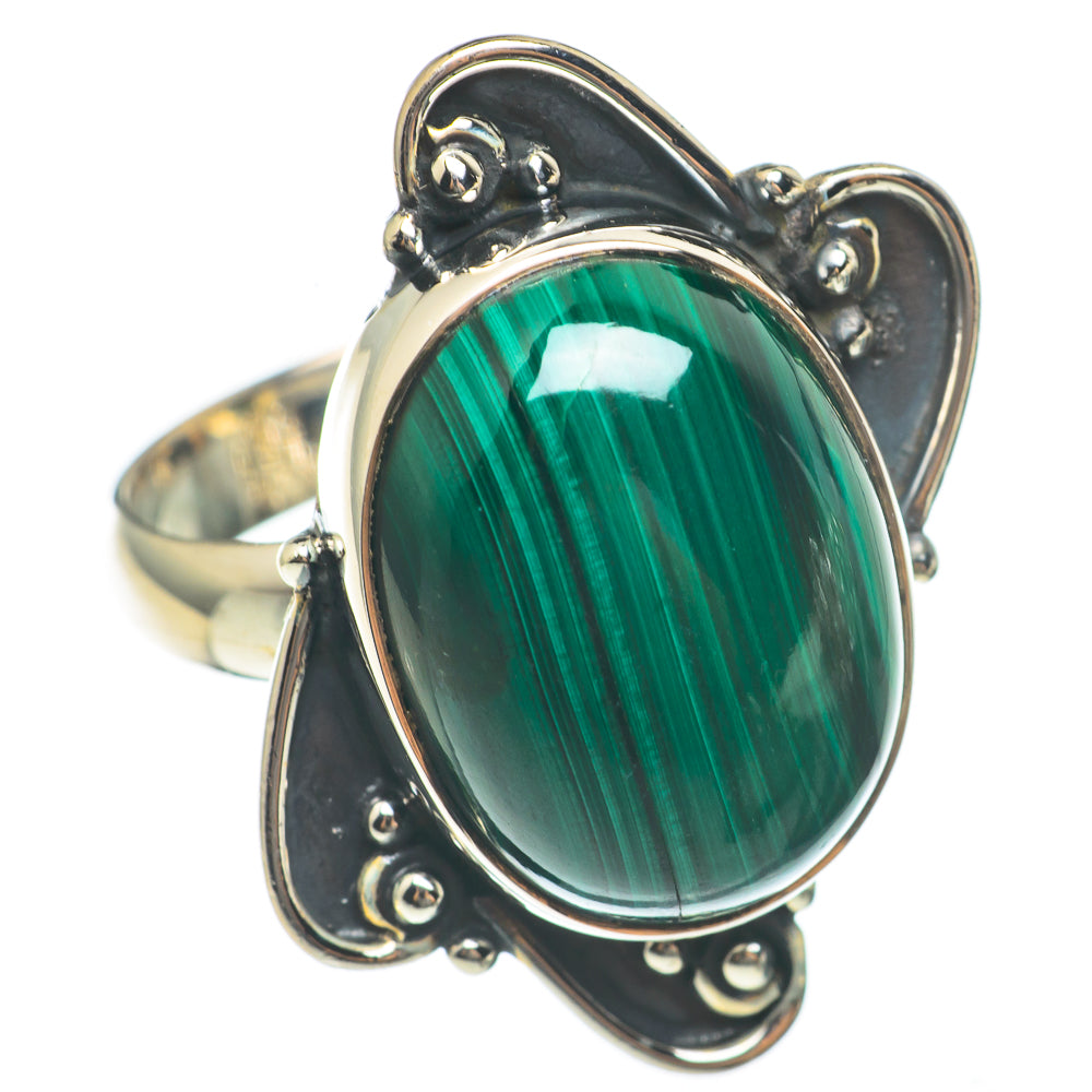 Malachite Rings handcrafted by Anasilvercos - RING68184