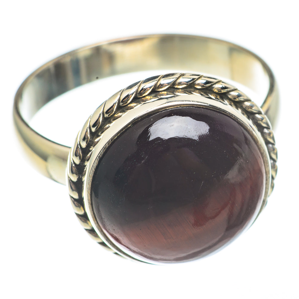 Red Tiger Eye Rings handcrafted by Anasilvercos - RING68186