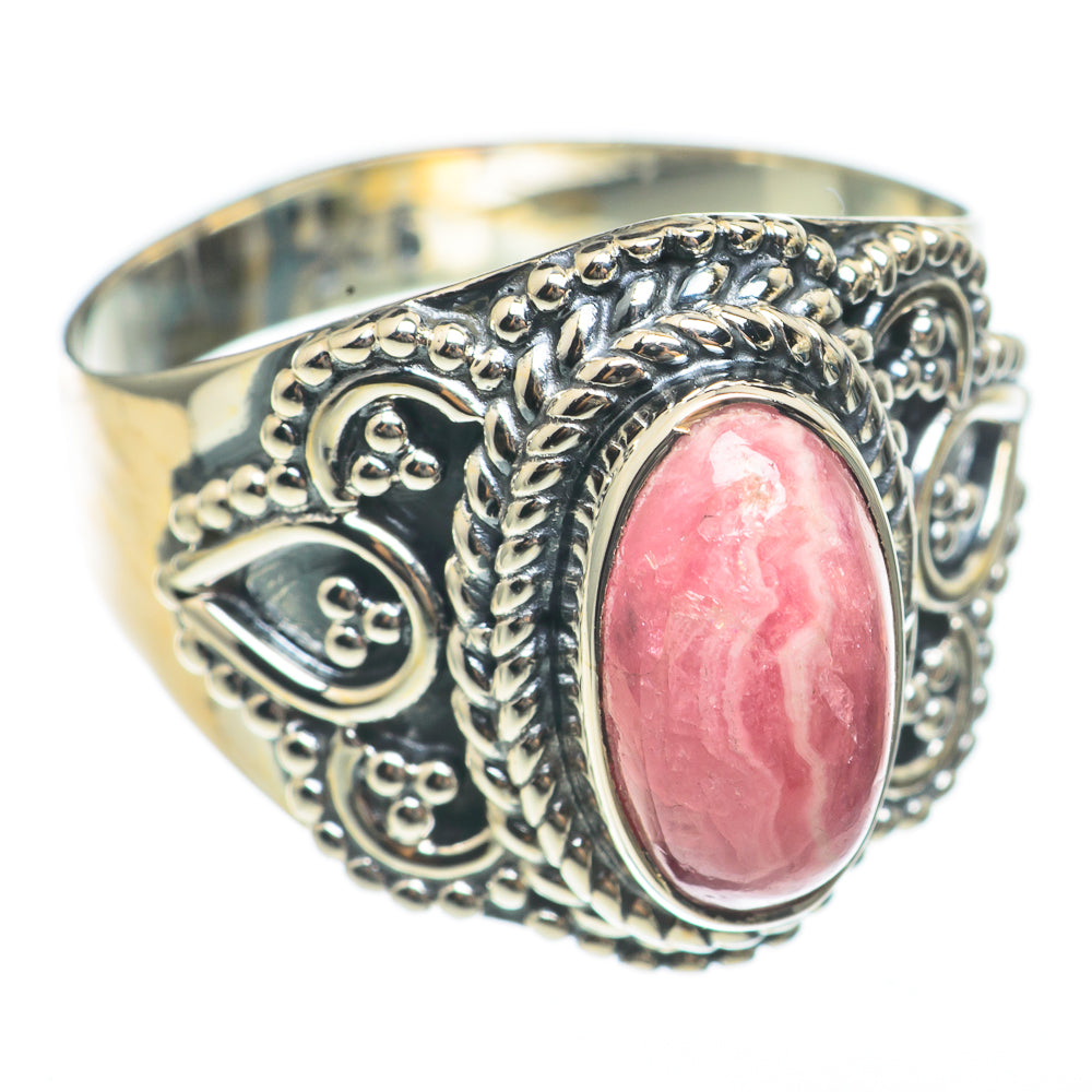 Rhodochrosite Rings handcrafted by Anasilvercos - RING68189